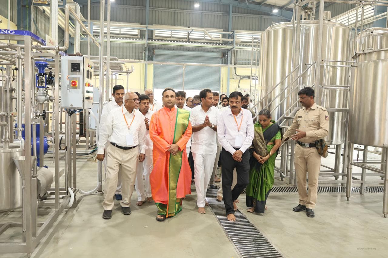 Management walking through the new manufacturing facility